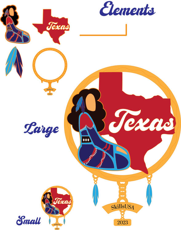 Skills USA Pin Design 2023